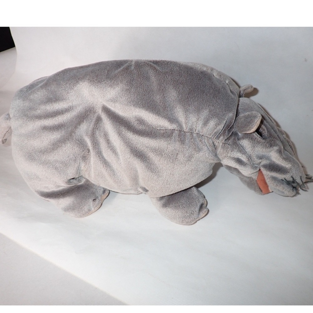 NCIS Bert the Hippo Farting Plush Stuffed Animal Grey 12"  Folkmanis Puppet READ - Picture 4 of 8